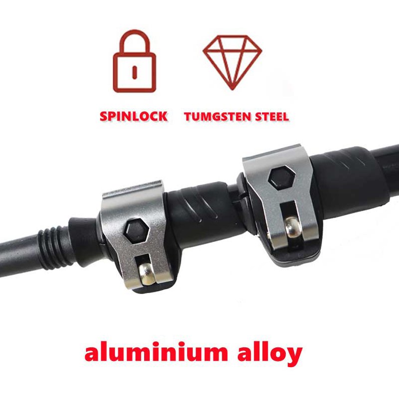 Carbon Fiber Aluminum Alloy Trekking Poles External Quick Lock Trekking Poles Hiking Collapsible Stick Nordic Walking Stick