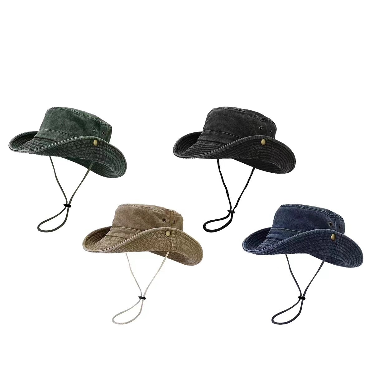 Summer Outdoor Men's Sun Hat Uv Protection Breathable Fisherman Hat Fishing Hiking Cap Sunshade Mountaineering Hat