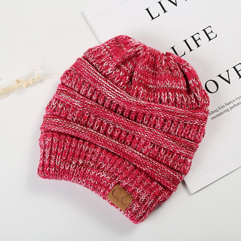 New fashion embroidered logogorros invierno multicolor warm luxury personalized casual pure solid colour thick winter beanie hat