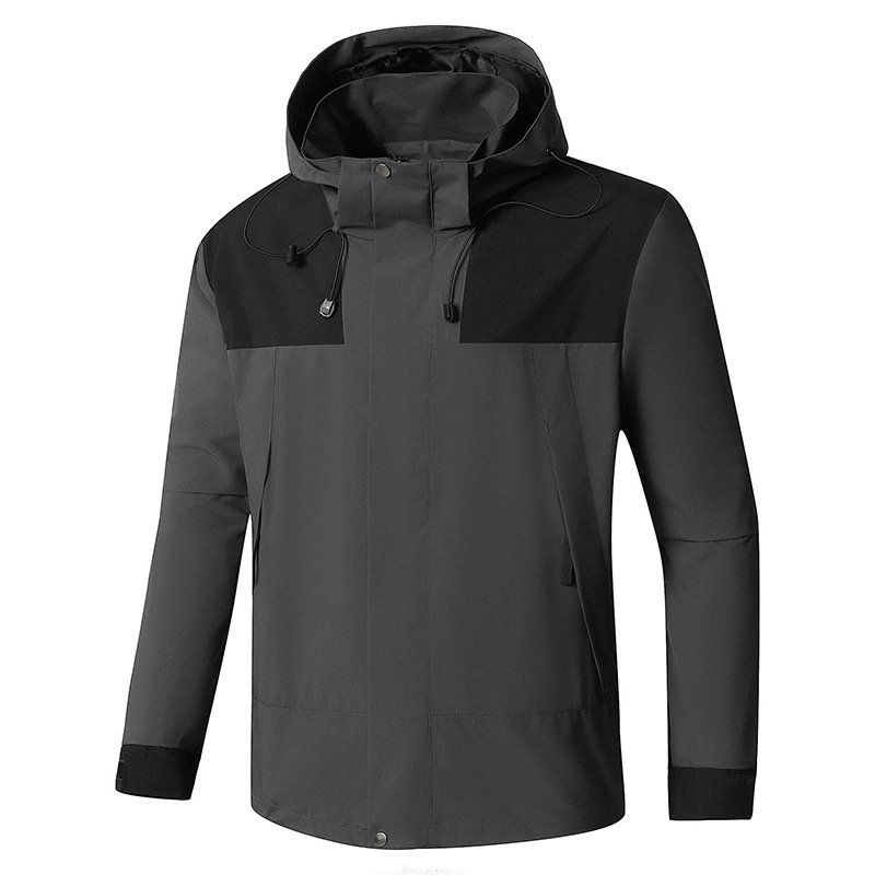 Customizable American Style Outdoor Waterproof Clothing Men Large XL Plus Size European Logo Winter Zipper Closure ODM Supply