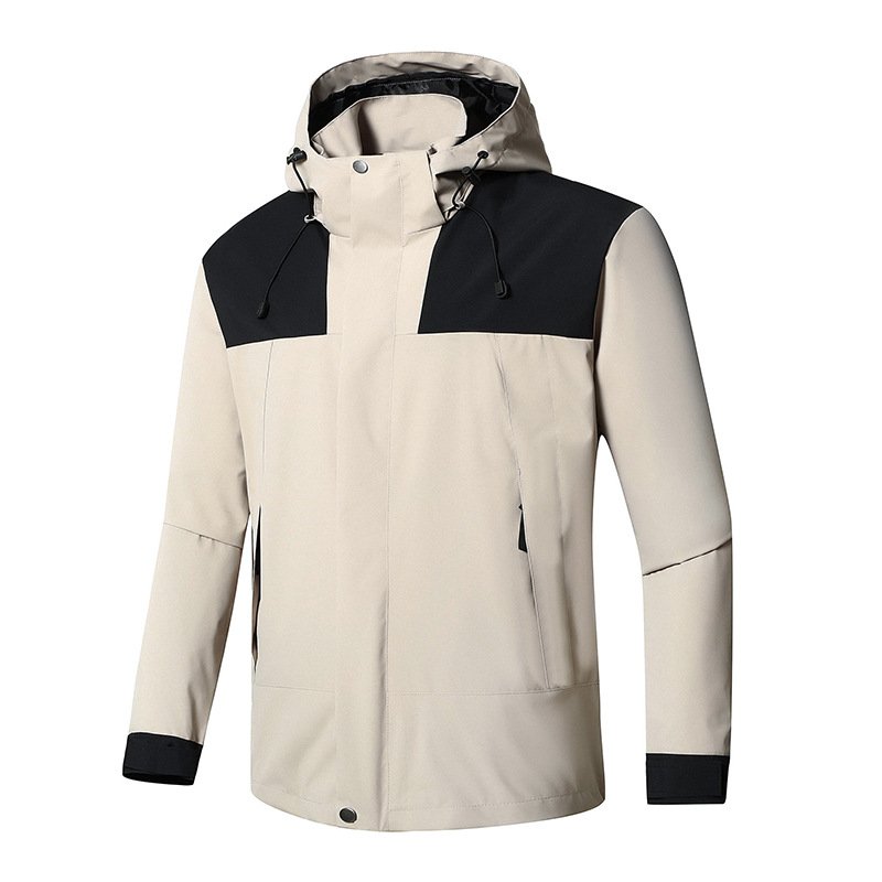 Customizable American Style Outdoor Waterproof Clothing Men Large XL Plus Size European Logo Winter Zipper Closure ODM Supply