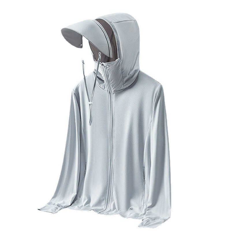 Outdoor Sun Protection Clothing Women's Men's UV Protection Ice Silk Breathable Skin Jackets Weightlight Shirts Woman