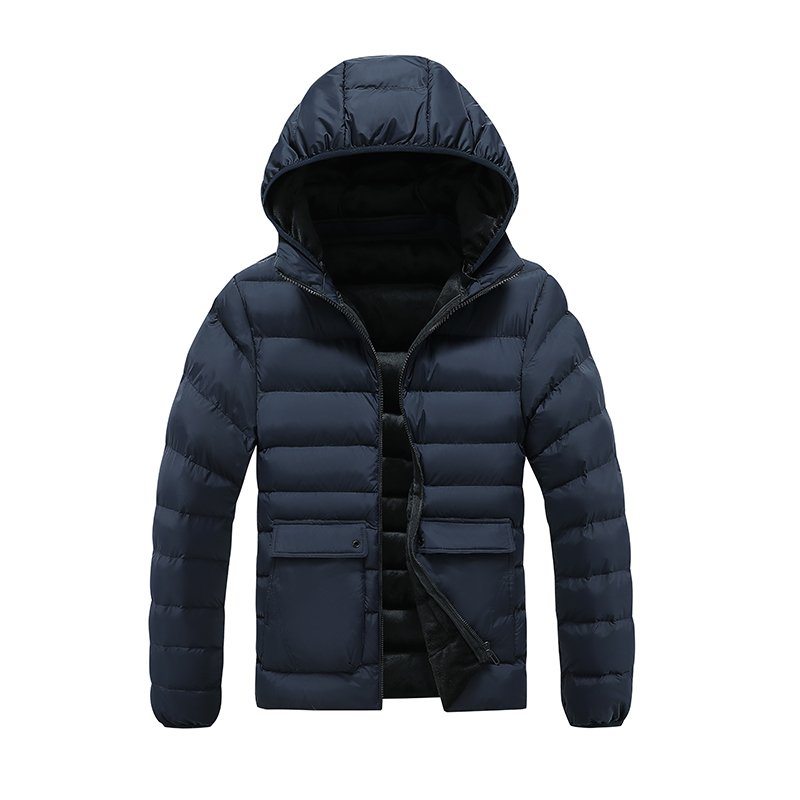 Custom OEM Outdoor Warm Hooded Detachable Hat Men Foldable Into A Bag Golf Down Puffer Jackets