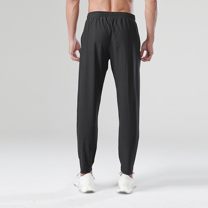 Loose fit breathable quick dry basketball pants men's custom zip up leg hiking pants running sport pants wholesale