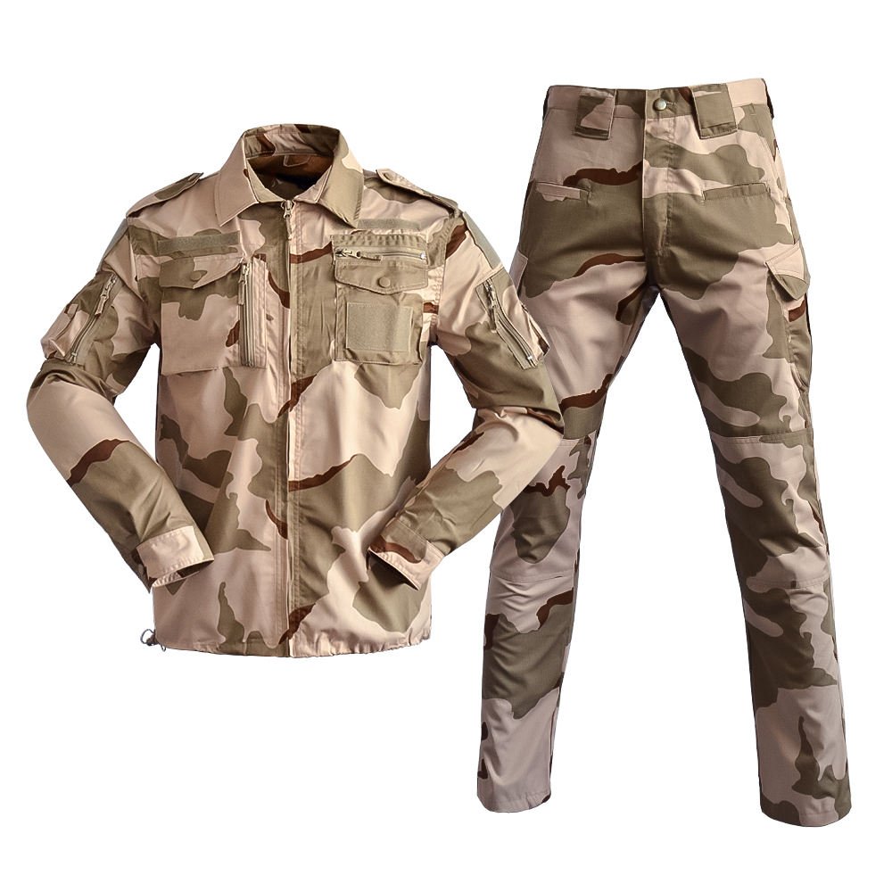 Wholesale Cheap camouflage Brown Uniform Battle Tactical Clothes Combat Guard Uniform Tactical Clothing