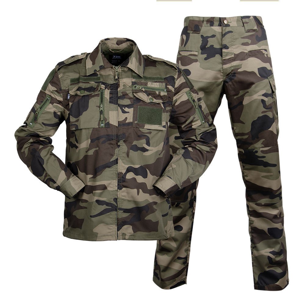 Wholesale Cheap camouflage Brown Uniform Battle Tactical Clothes Combat Guard Uniform Tactical Clothing