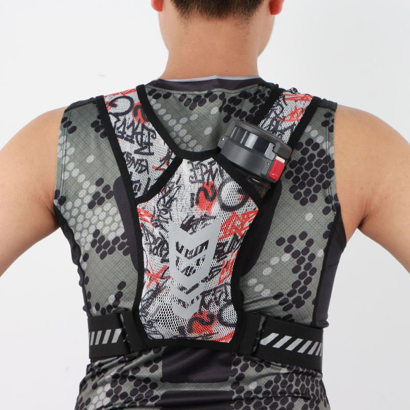 OEM Women Men Adjustable Waistband hiking Backpack Vest Marathon Lightweight Phone Holder Mesh Hydration Running Vest For Phone