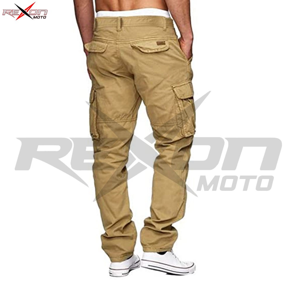 Mens Casual Cargo Pants - Cotton Cargo Pants Hiking Outdoor Twill Work Pants with 6 Pockets Customize