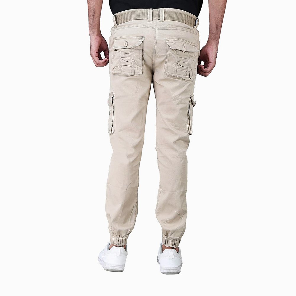 Custom Fashion Loose High Quality Oversized Men's Casual Cargo Pants in Gray Color Stylish Cargo Pants For Boys