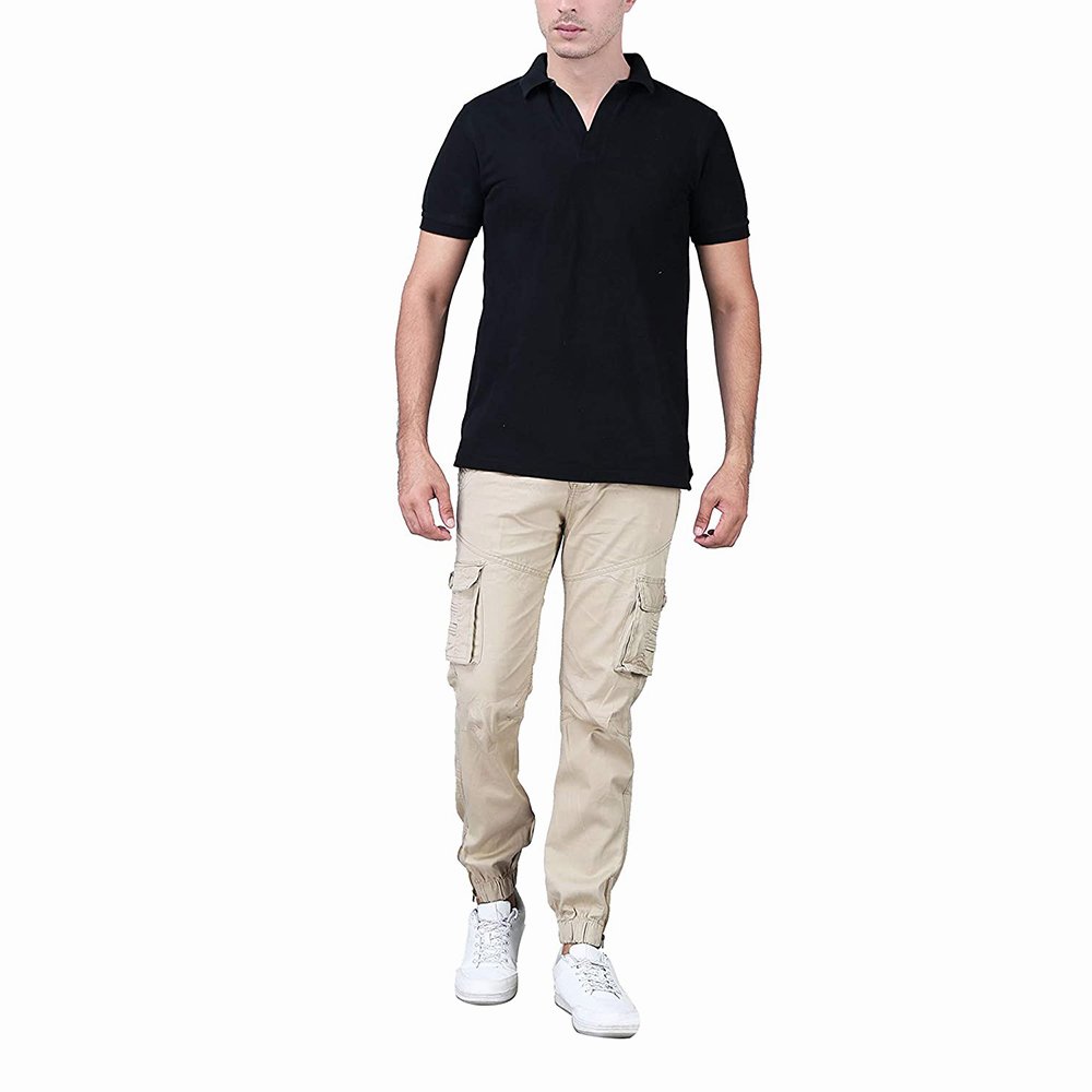 Custom Fashion Loose High Quality Oversized Men's Casual Cargo Pants in Gray Color Stylish Cargo Pants For Boys