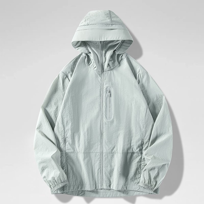 Casual Wear Outdoor Unisex Sports Hiking Fishing Lightweight Waterproof Hooded Jacket Breathable UPF50+ Sun Protection Clothing