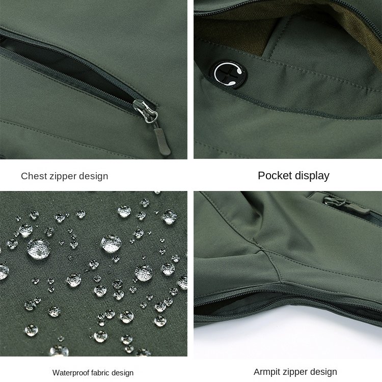 Ready Stock Lightweight High Quality Anti-Shrink Hiking Uniform Winter Men Waterproof Tactical Jacket For Adult