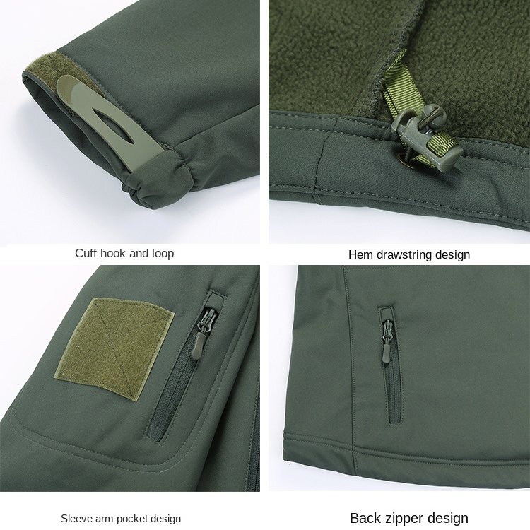 Ready Stock Lightweight High Quality Anti-Shrink Hiking Uniform Winter Men Waterproof Tactical Jacket For Adult