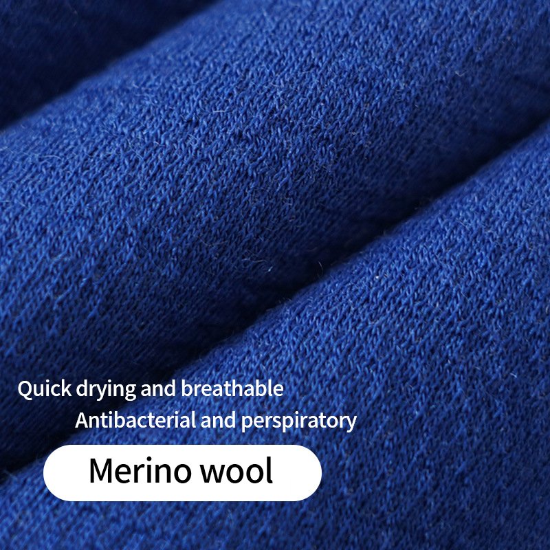 Outdoor Merino wool summer quick-drying mesh breathable sweat hiking sports short-sleeved crew-neck men's T-shirt