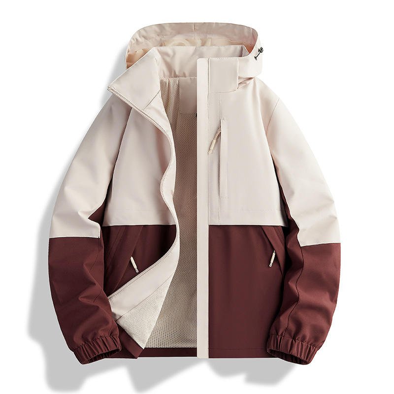 Unisex Hiking Clothing Jacket Waterproof Windproof Breathable Light Weight Polyester Mountaineering Oversize Jackets