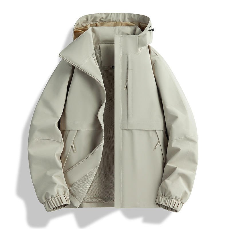 Unisex Hiking Clothing Jacket Waterproof Windproof Breathable Light Weight Polyester Mountaineering Oversize Jackets