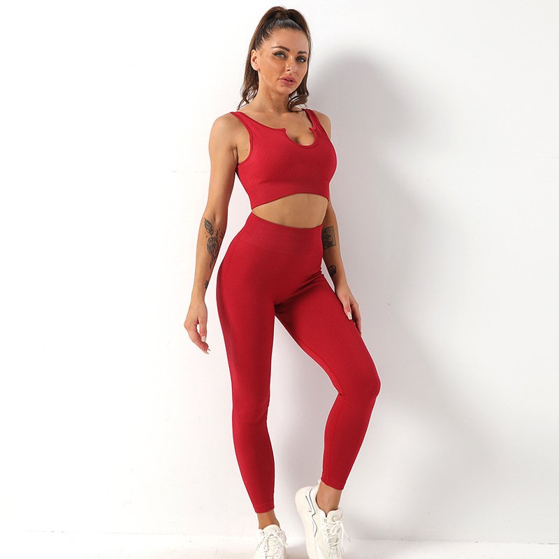 Wholesale Fitness Yoga Wear Seamless Workout Women Gym Sets