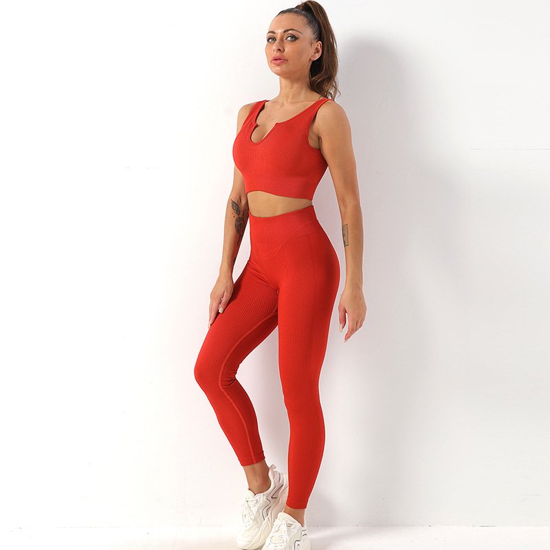 Wholesale Fitness Yoga Wear Seamless Workout Women Gym Sets