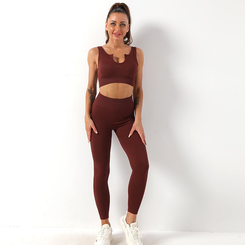 Wholesale Fitness Yoga Wear Seamless Workout Women Gym Sets