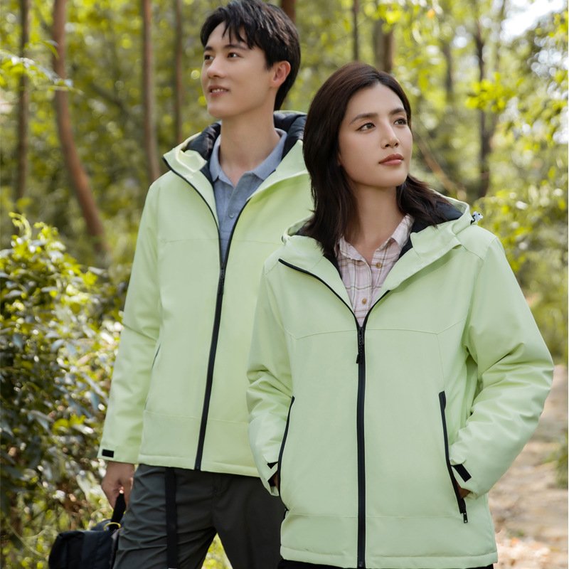 Hiking Jackets Three-In-One Detachable Jacket Men Women Outdoor Windproof Waterproof Autumn Winter Travel Mountaineering Clothes
