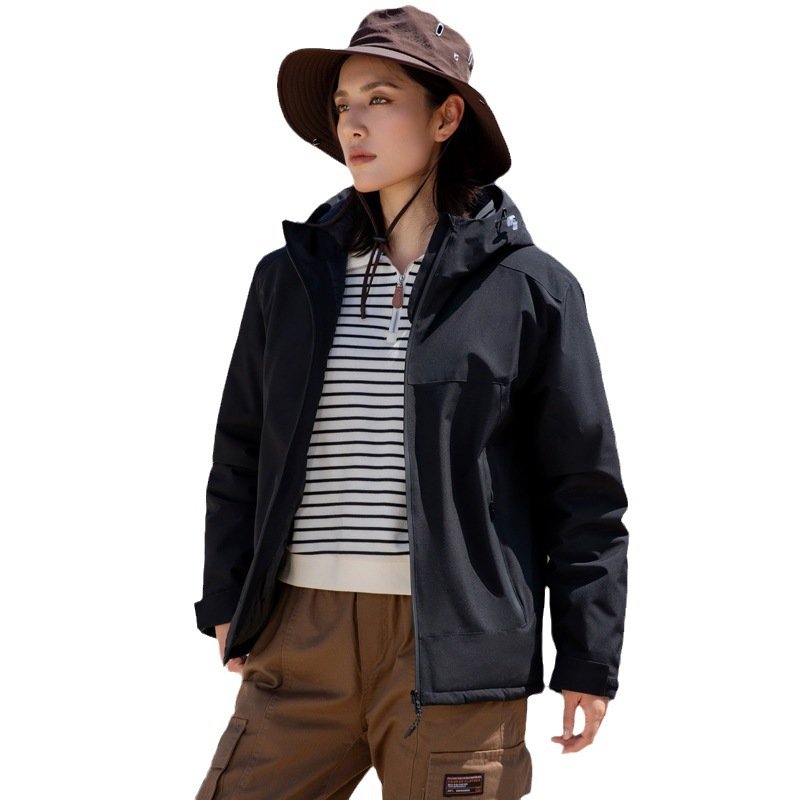 Hiking Jackets Three-In-One Detachable Jacket Men Women Outdoor Windproof Waterproof Autumn Winter Travel Mountaineering Clothes