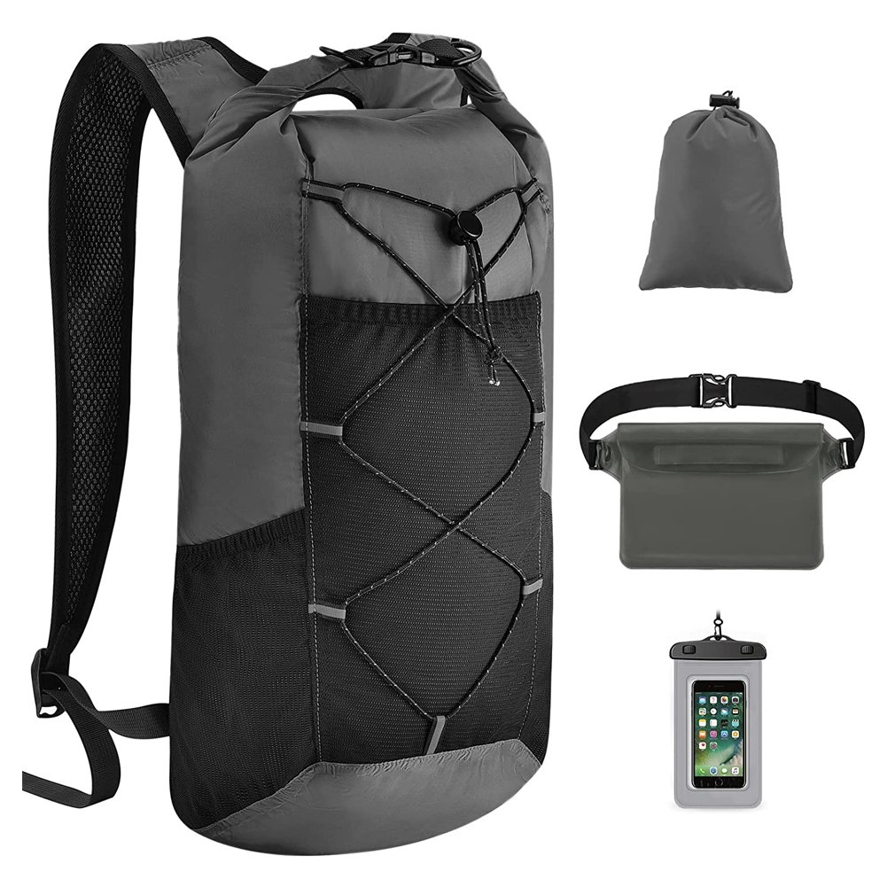 Outdoor 4pcs Waterproof Dry Bag Backpack Set, Large Universal Waterproof Phone Case,waterproof Fanny Pack For Kayaking hiking