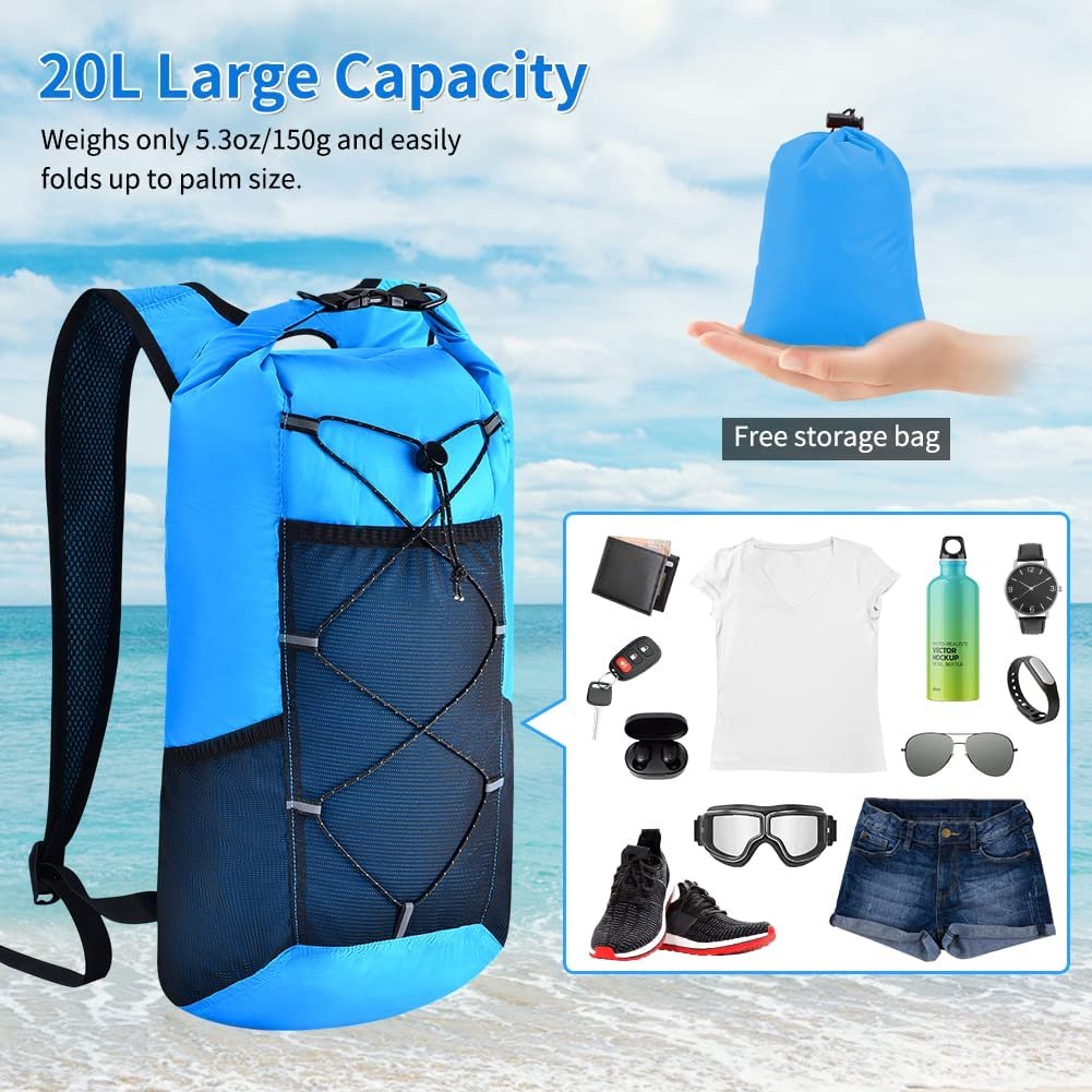 Outdoor 4pcs Waterproof Dry Bag Backpack Set, Large Universal Waterproof Phone Case,waterproof Fanny Pack For Kayaking hiking