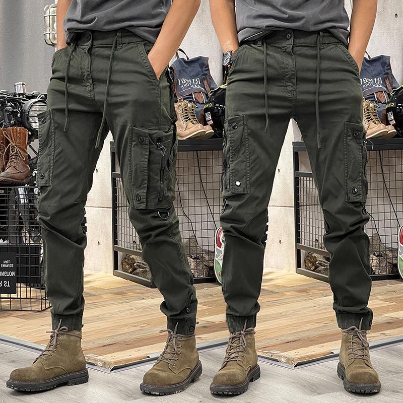 Custom OEM Men's Outdoor Tactical Water Repellent Cargo Pants Casual Cargo Straight Work Hiking Pants