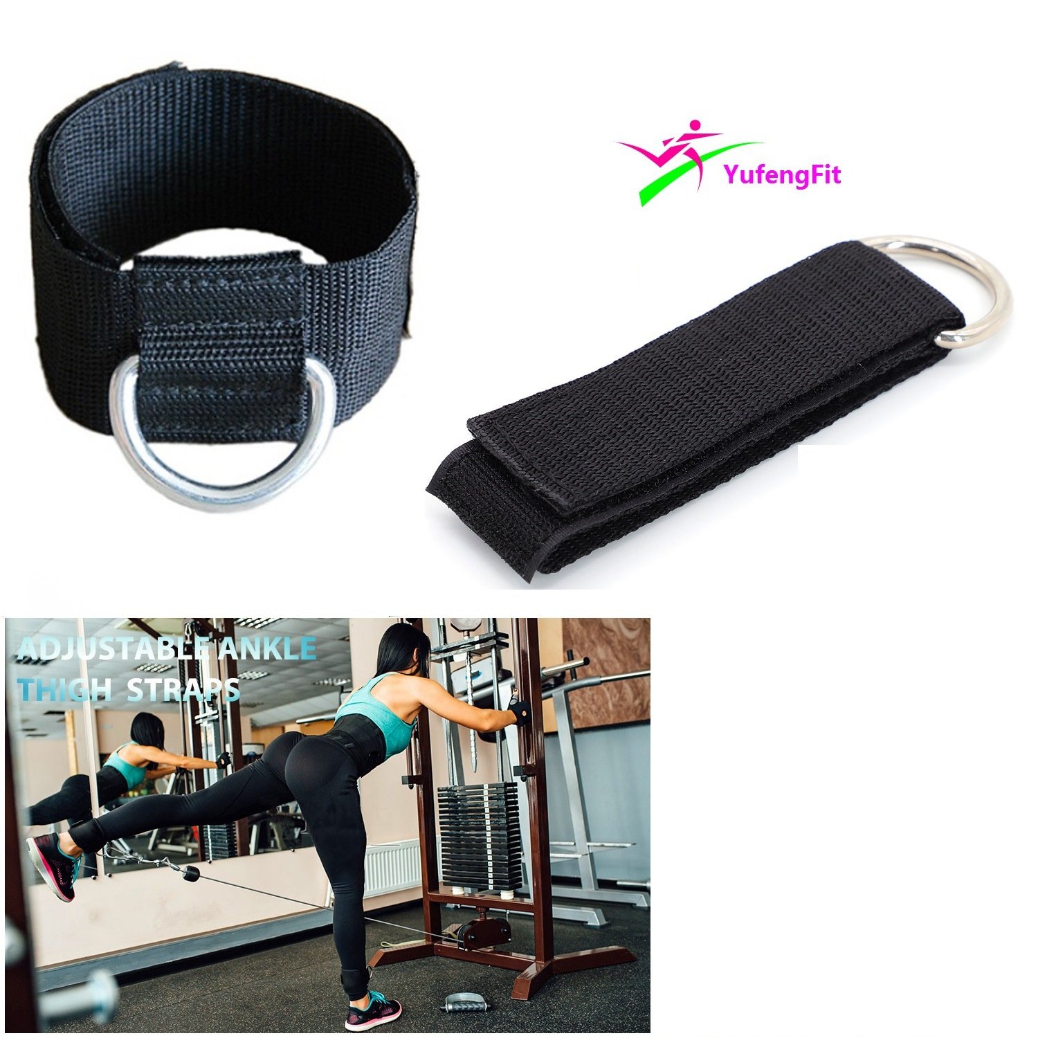 All kinds of sling ropes, ankles strapped and leg-trained gear, ankle-tucking sports parts available