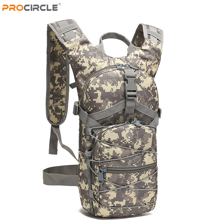 PBB7004 Camouflage Outdoor Hiking Cycling Survival Outdoor Tactical Hydration Backpack Mochila De Hidratacion