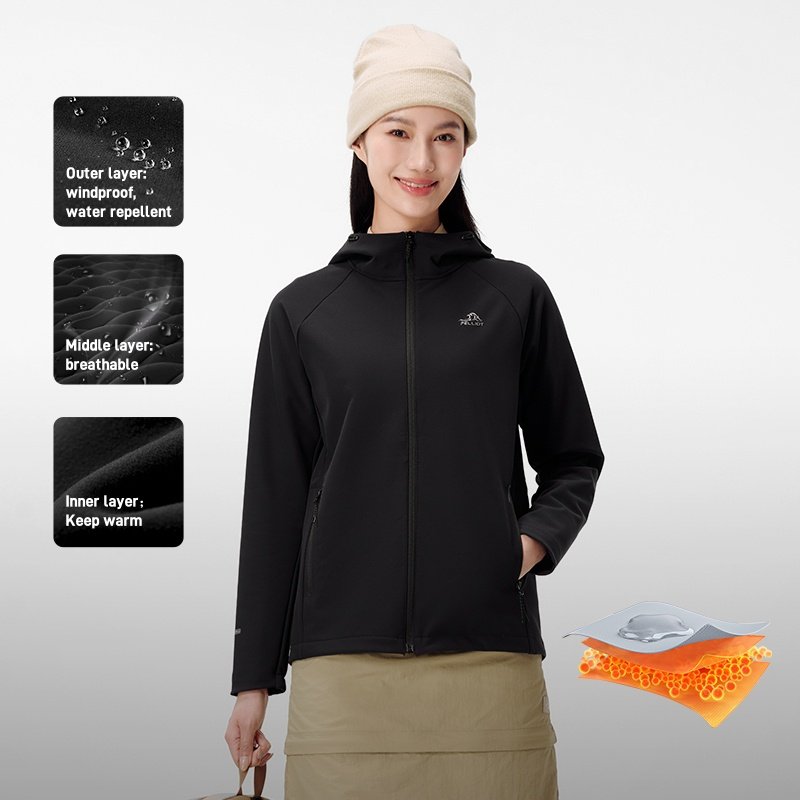 OEM New Windproof Water repellent Breathable Soft Shell Jacket Perch Outdoor Jackets for Mountaineering Hiking Clothing