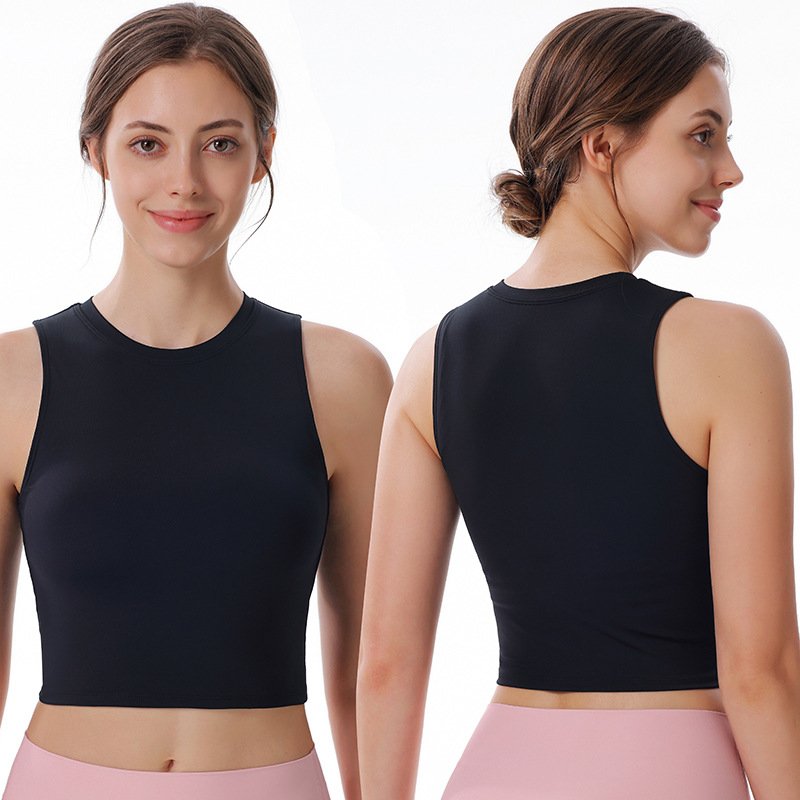Shunaier border hooded sports vest running quick drying shock proof tank top yoga vest sport wear bra Outwork sports Bra