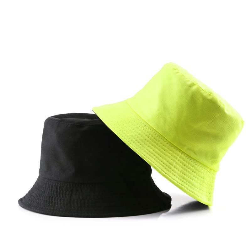 Custom Logo Reversible Trendy Fisherman Hats Summer Packable Anti-UV Beach Sun Hats Cotton Plain Blank Bucket Hat for Women Men