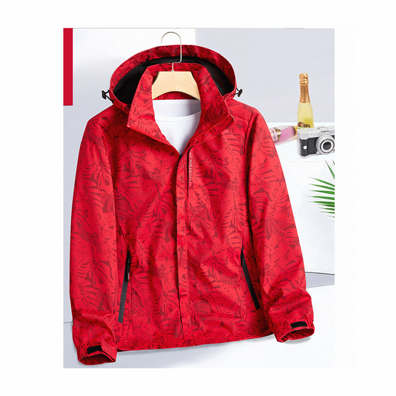 Hot Style Men's Windproof Soft Shell Winter Jacket for Outdoor Activities Waterproof Hoodie for Autumn Hiking Dye-Processed