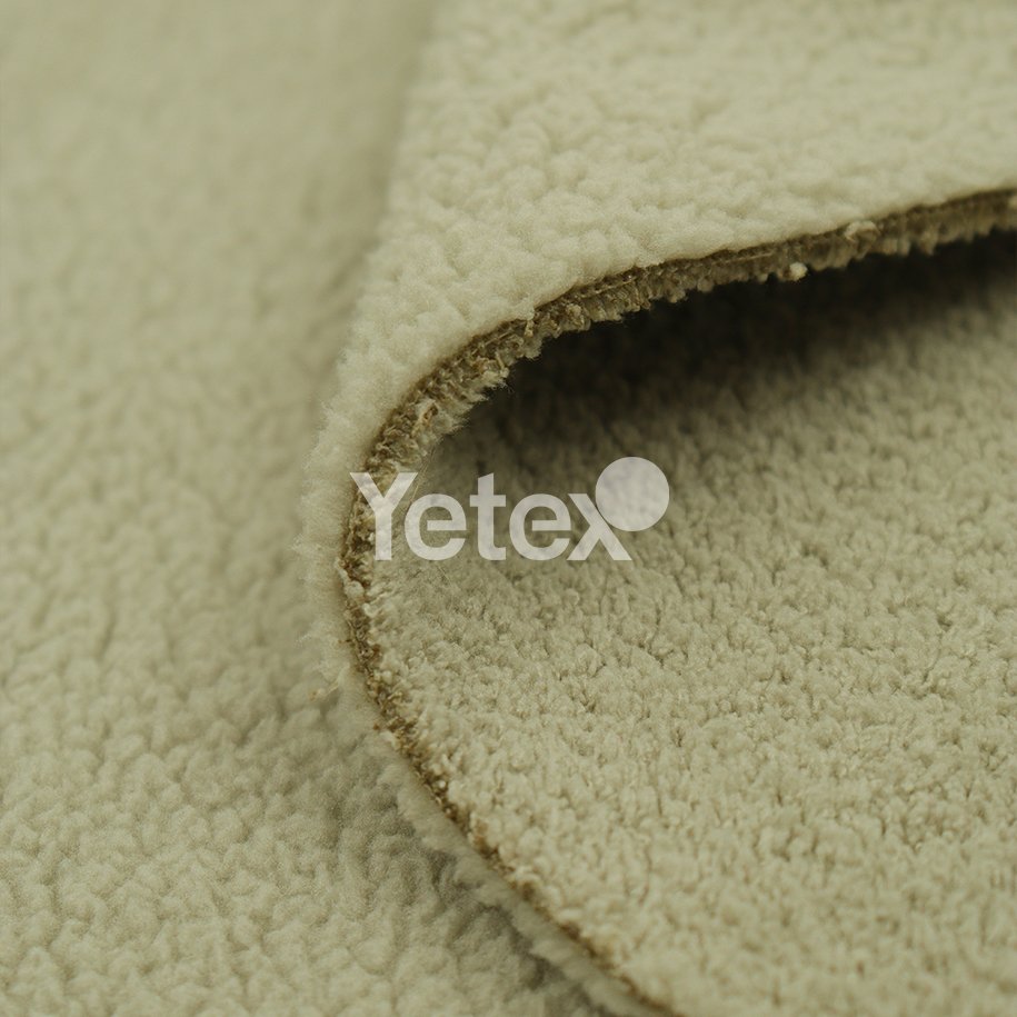 Double faced 360GSM windproof hiking velvet Knitted winter thickening fabric for warm clothing