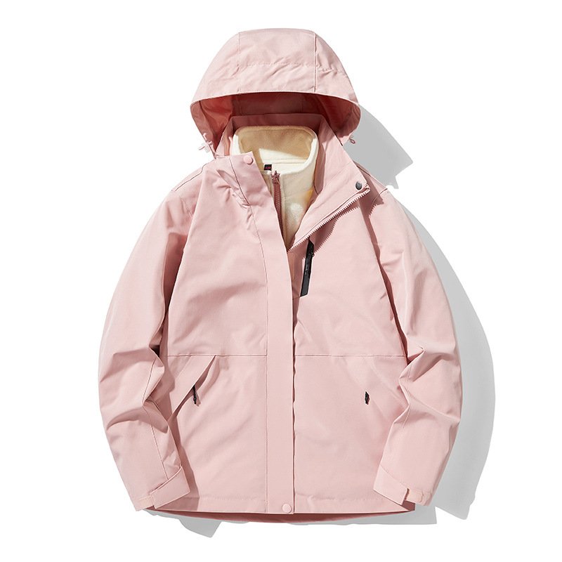 Men Waterproof Seam Sealed Rain Shells Jacket for Travel Hiking Windproof