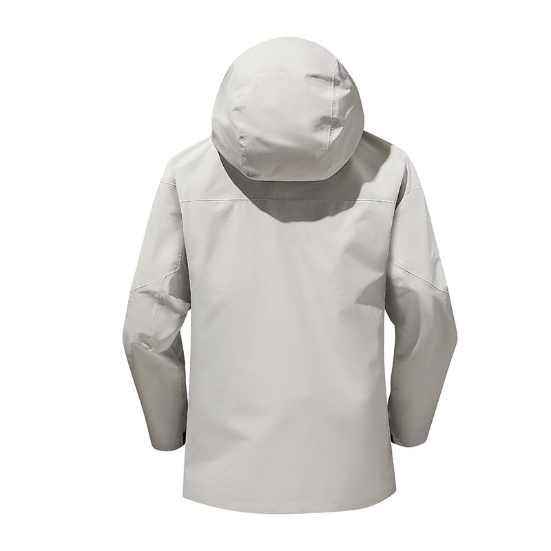 Manufacturer's Custom Logo Women's Plus Size Outdoor Casual Hooded Windbreaker Autumn Waterproof Zipper Closure Hiking Raincoat