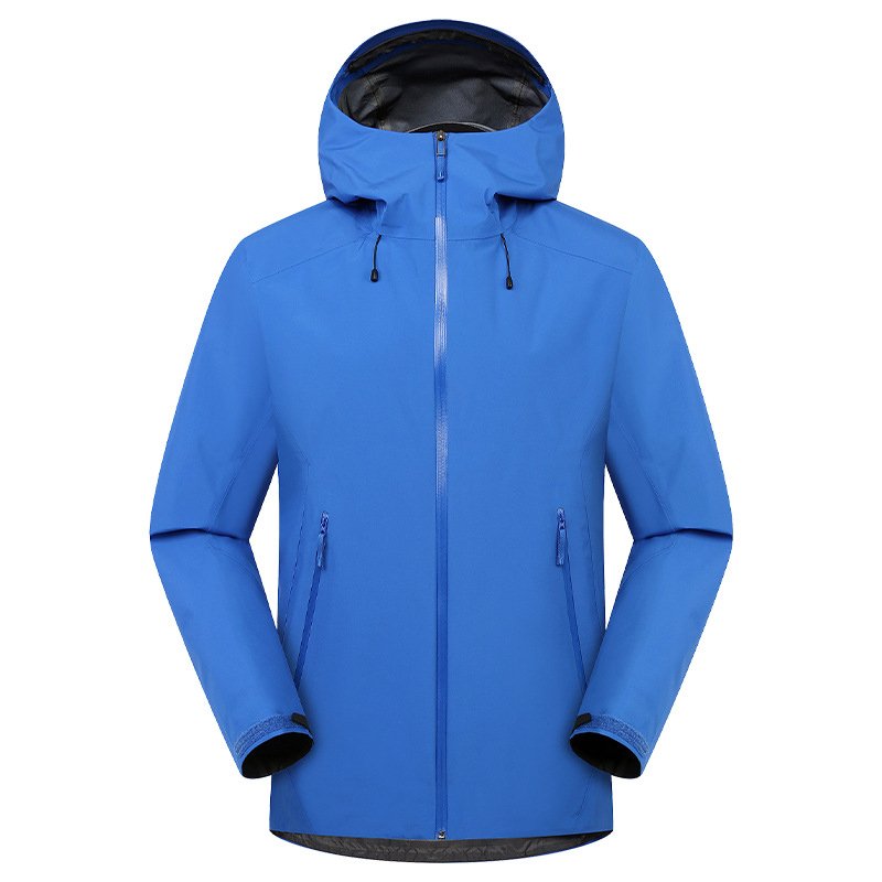 Men Windbreaker Jacket Hooded Lightweight Waterproof Zipper Clothing Custom Logo Plus Size Hiking Jackets
