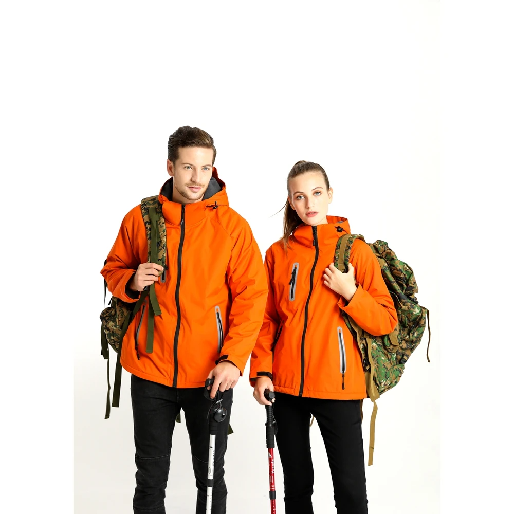 High Quality Waterproof hiking Jacket Custom print logo Softshell Hooded Unisex Winter for windbreaker Men Outdoor Jacket