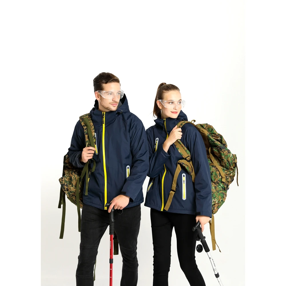 High Quality Waterproof hiking Jacket Custom print logo Softshell Hooded Unisex Winter for windbreaker Men Outdoor Jacket