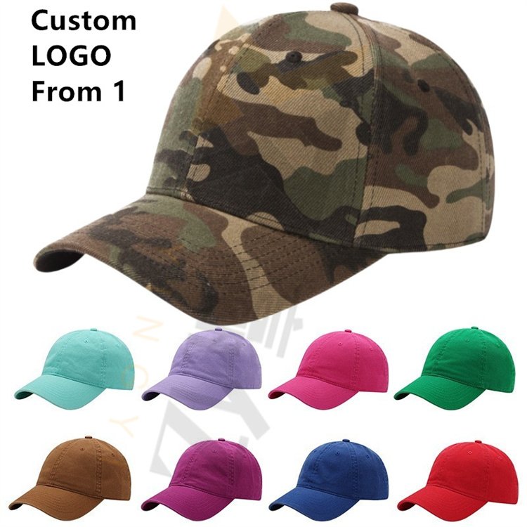 Customizable Logo Foldable Tropical Hemp Desert Camo Tactical Baseball Cap