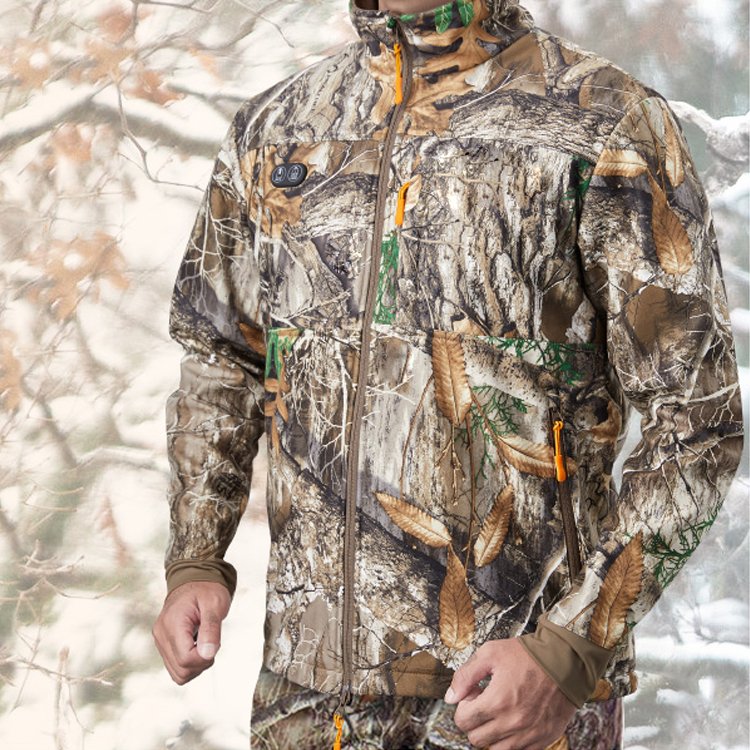 Wholesale Windproof Waterproof Camouflage 12V Battery Heated Jacket Winter Warm Heated Hunting Jacket