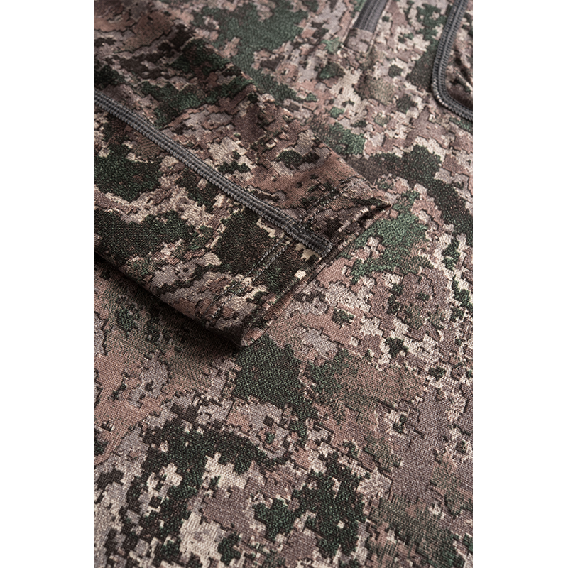 Solarwool Factory Custom 1 4 Zip Outdoor Print Camouflage Merino Wool Tops And Pants