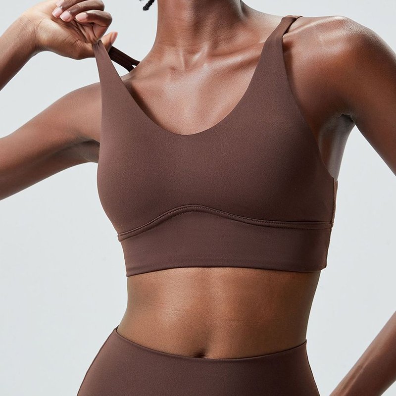 Customized High Quality Women's Gym Sports Fitness Yoga Bra Fitness Sports Bra Supportive Cross Back Sports Bra Yoga