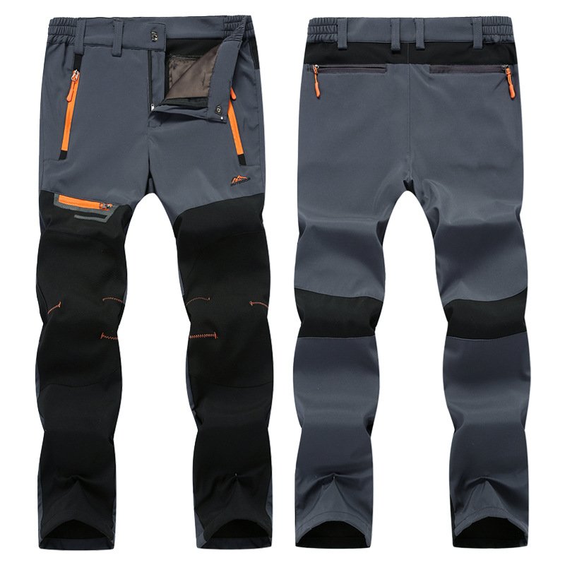 Mens Light Weight Waterproof Camping Trekking Hiking Pants Summer Thin Softshell Trousers Mountain Climbing Quick-dry Pants