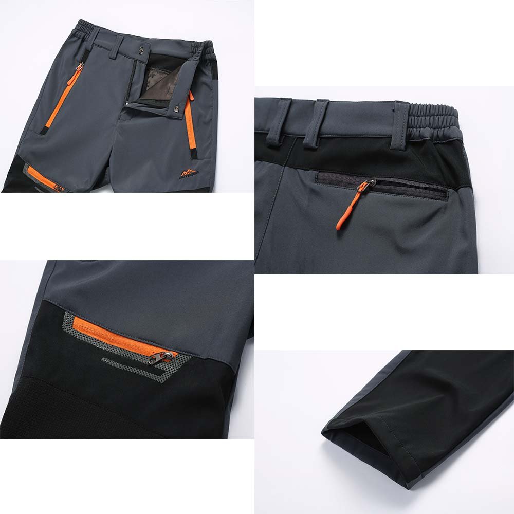 Mens Light Weight Waterproof Camping Trekking Hiking Pants Summer Thin Softshell Trousers Mountain Climbing Quick-dry Pants