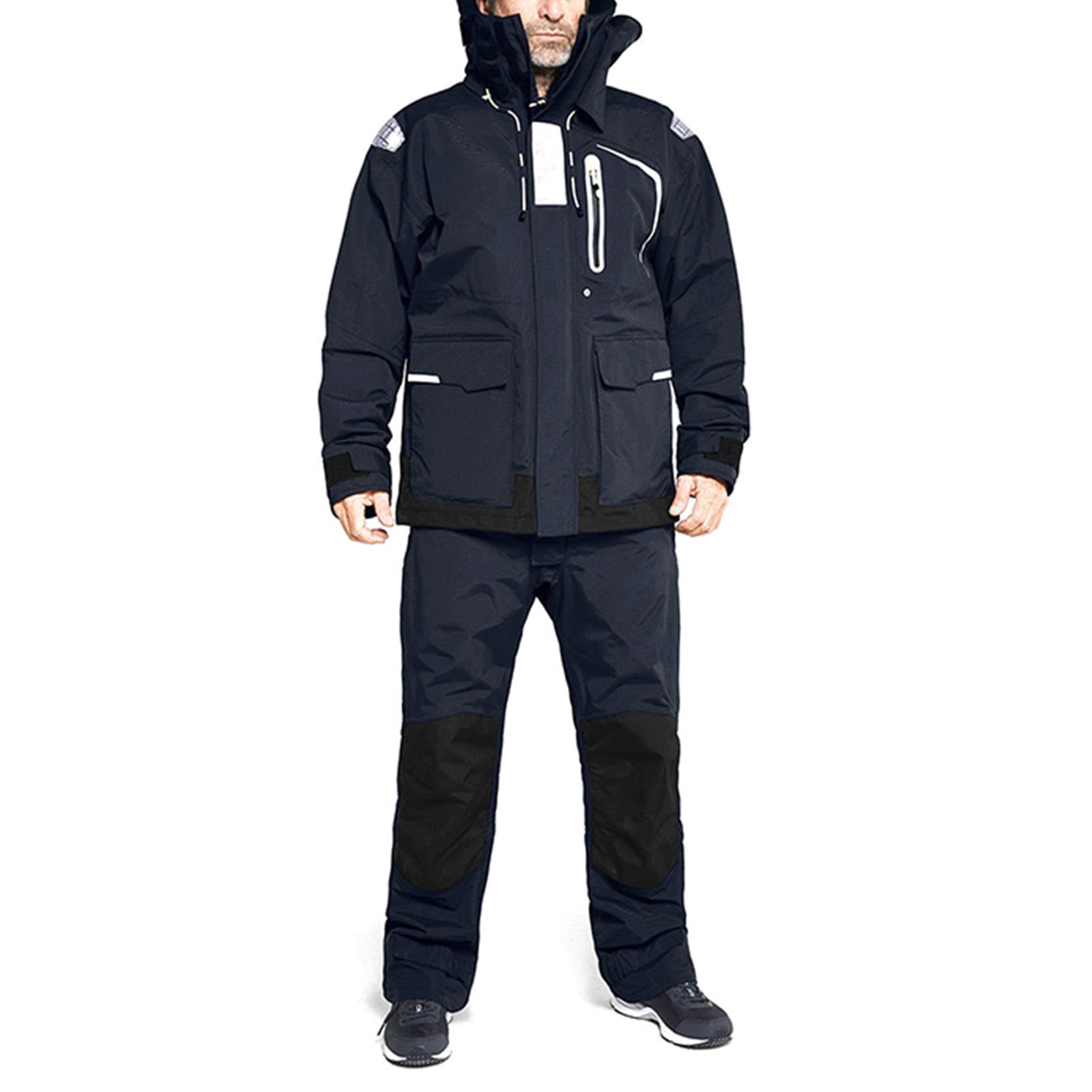 New Design 3-Layer Polyester Men's Jackets Hooded Coat Ocean Smock Sailing Jacket Waterproof Jacket for Men