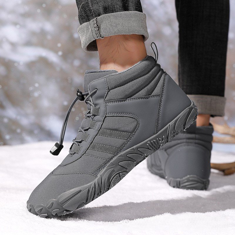 Cotton shoes anti slip wear-resistant couple's hiking shoes warm woolen boots men's women's outdoor hiking shoes