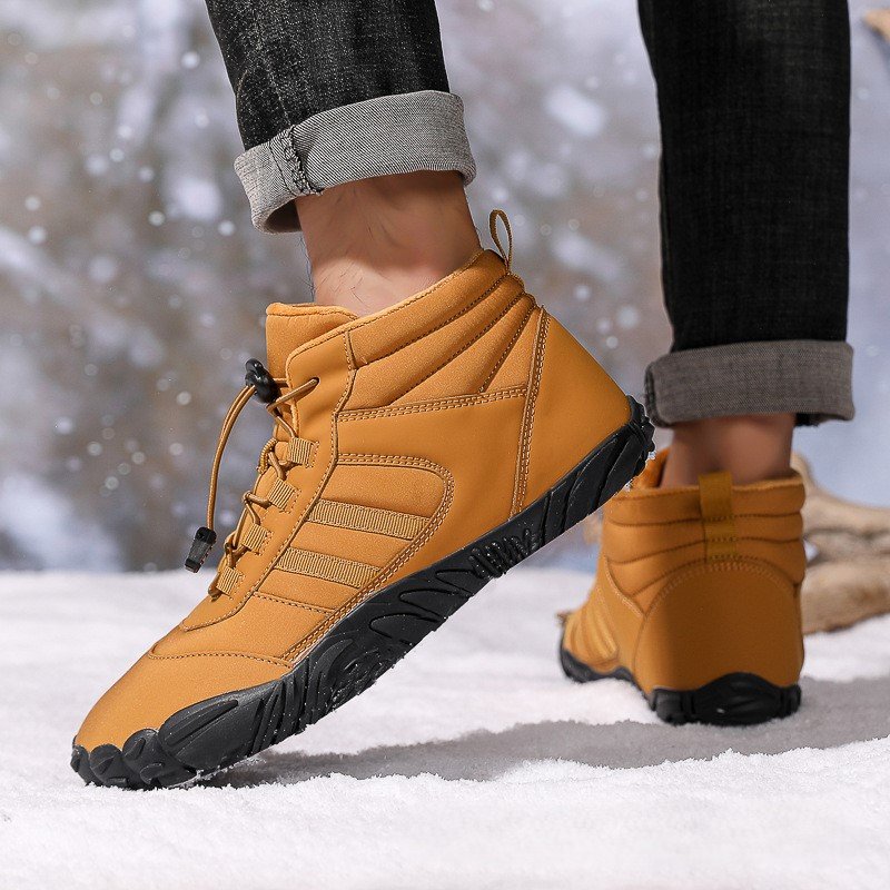 Cotton shoes anti slip wear-resistant couple's hiking shoes warm woolen boots men's women's outdoor hiking shoes