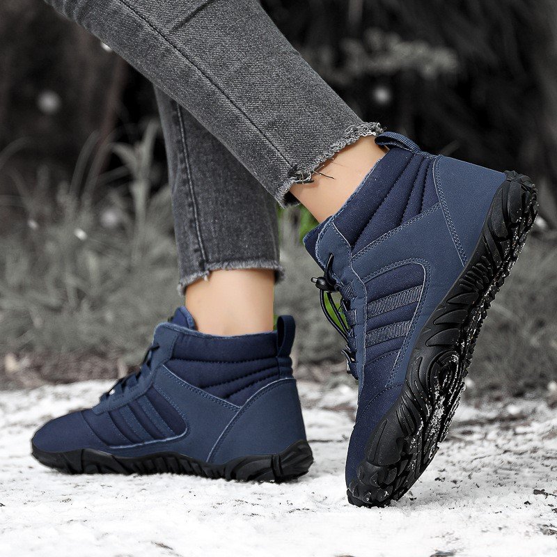Cotton shoes anti slip wear-resistant couple's hiking shoes warm woolen boots men's women's outdoor hiking shoes